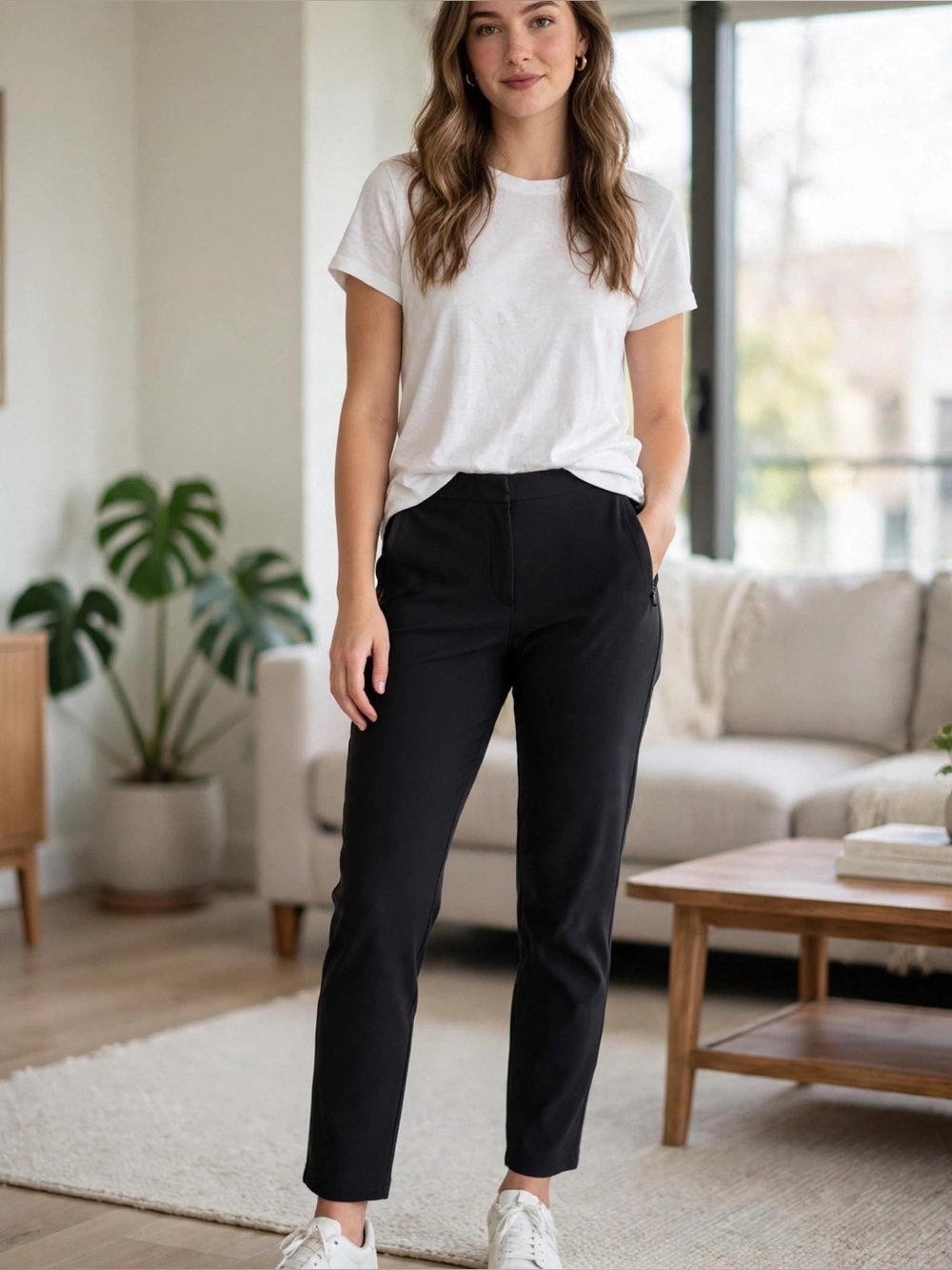 lululemon athletica Black Straight-Leg Women's Pants